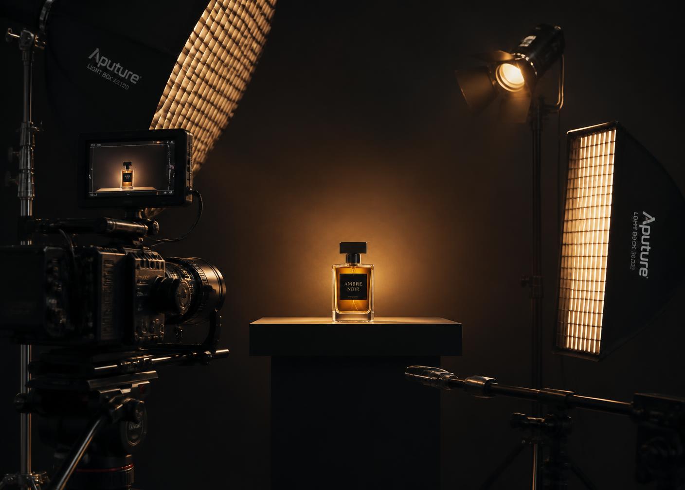 Studio product commercial lighting setup
